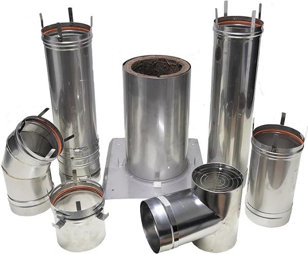 F102861 Enerco Category III 6" Stainless Steel Horizontal Vent
